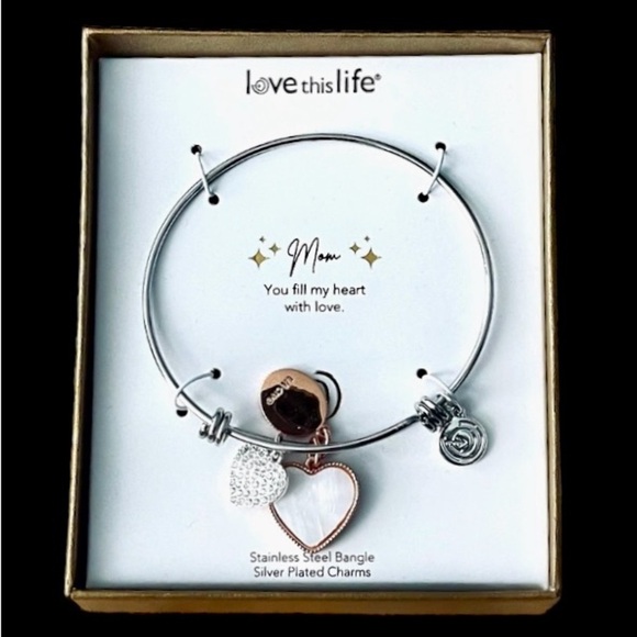 Love this Life Jewelry - 🆕Love this Life “Mom” Bangle Bracelet. New in box with price tag.